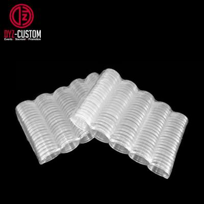 China 100pcs Coin Holder In Bag Clear Plastic Empty 30mm Coin Capsule 28mm Plastic Capsules for sale