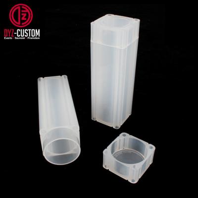 China Recyclable Safe Square Coin Tubes For 27mm And 30mm Square Dime Coin Tube for sale