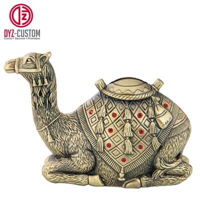 China Antique Souvenir Camel Metal Piggy Bank Piggy Bank Coin Savings Bank for sale