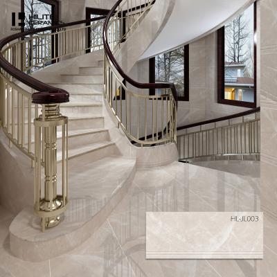 China Modern Diaphanous Rectangle Polished Glazed Marble Porcelain For Floor Stairs Floor Tile For Staircase for sale