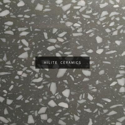 China Best Quality 2400*1600Mm Modern Gray Polished Large Terrazzo Floor Tile External Floor Wall for sale