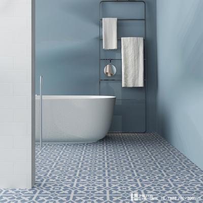 China Retro 8x8 Matt Indoor Porcelain Floor Tile Bathroom Floor Wall Tile European Wholesale Non Slip for sale