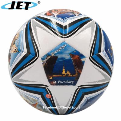 China PU Size 5 Football Match Durable Official Synthetic Leather Soccer Balls for sale