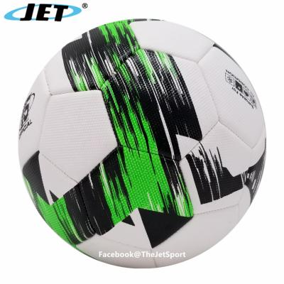 China Durable Sports Foot Ball Entertainment PU Genuine Leather Soccer Ball for sale