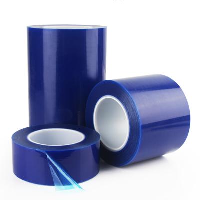 China Plastic Wrap Stretch Film Jumbo Roll Water Soluble Pallet Stretch Wrapping Film Blue Film for sale