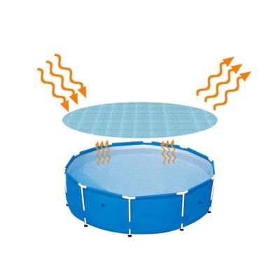 China Eco-friendly Automatic Acrylic Foam Bubble Cover Swimming Pool Round Pool Cover for sale