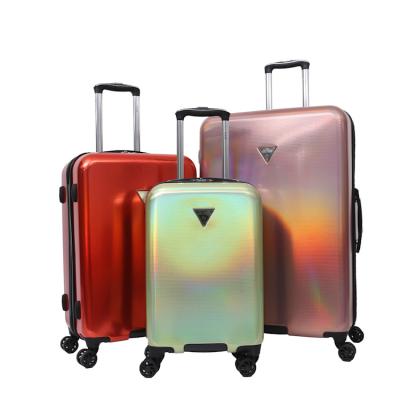 China DIDEA Fashion 3 Piece Aluminum / Iron Suitcase Travel RPET Luggage Sets R7621 for sale