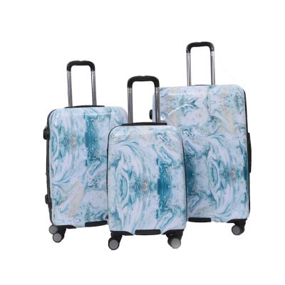 China 2022new Design ABS PC Suitcases Luggage Travel Bags 3 Pieces Set for sale