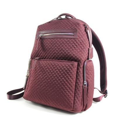 China 2022 Fashion Travel Rucksack Waterproof Custom Bag Unisex Geometric Zipper Pocket Inner Backpack Black for sale