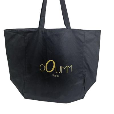 China Big Market Eco-friendly Handled Canvas Handbag Cotton Handle Tote Bag Natural Embroidery Or Printing Logo for sale