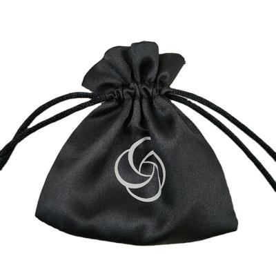 China Jewelry Pouch Whips Drawstring Bag Satin Bag For Wig Satin Hair Bags For Bundles With Customized Logo for sale