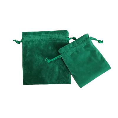 China Jewelry Pouch Textile Products OEM ODM Factory Turquoise Velvet Cord Pouch Direct for Candles for sale