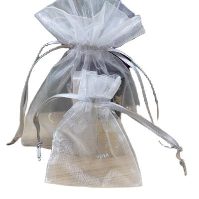 China Hot Sale Jewelry Pouch Small Drawstring Bags Organza Lingerie Bag for sale