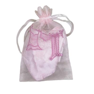 China Wholesale Jewelry Pouch Mesh Soap Organza Bags Soap Saver Mesh Bags Drawstring Pouch Custom Logo for sale