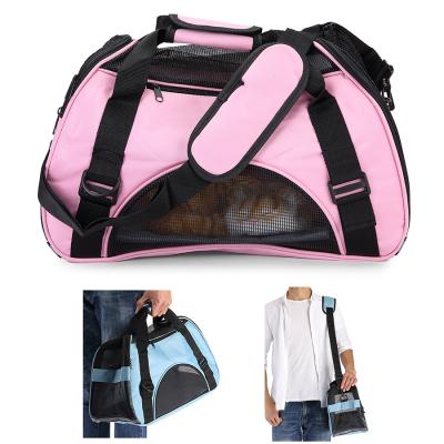 China Super Lightweight Breathable Pet Carriers Bag Cages Breathable Bags For Dogs, Cats, Small Animals, Car Bike Use for sale