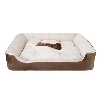 China Breathable Washable Couch Sofa Bed, Comfortable Soothing Anti-Slip Cotton Cushion Sleeper Bottom For Medium Small Dog, Cat for sale