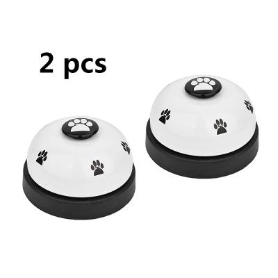 China 2 Pack Sustainable Metal Bell Cat Training Bells With Non Skid Rubber Bottoms, Pet Toys For Training And Communication for sale