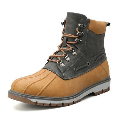 China 2021 new arrival sepatu fur winter work wholesale high quality high quality thermal high top waterproof boots on hot sale USA men's for sale