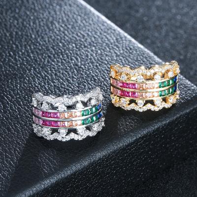 China Wholesale Durable OEM Unisex Jewelry Retro Rings Real Gold And Silver Plated Ring Ring For Women Men for sale