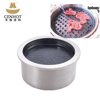 China Easily Assembled Korean Commercial Electric Round Barbecue Grill For Restaurant for sale