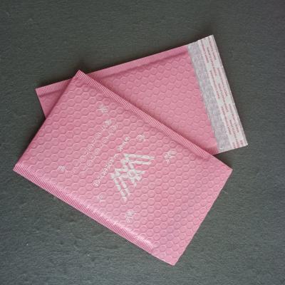 China Eco-Friendly Custom Plastic Self Seal Air Bubble Mail Envelope Shipping Packaging Bag Pink Poly Bubbles Mailing Bags for sale