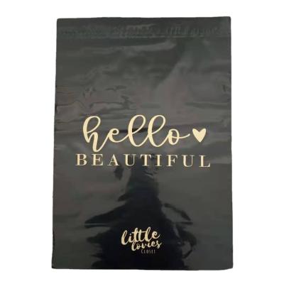 China Wholesale High Quality Custom Logo Plastic Pouch Biodegradable And Friendly Teardrop Mailing Bag With Handle / Mailing Bag With Logo Large Size Plastic Pouch Resistant for sale