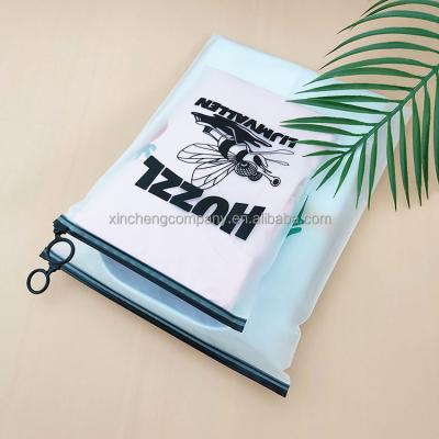 China Custom Printed Moisture Proof Pvc Zip Lock Transparent Plastic Bags for sale