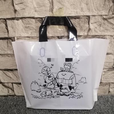 China Moisture Proof Reusable Recycle Clothing Custom Printing Shopping Plastic Bag With Own Logo for sale