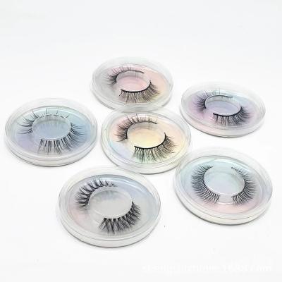 China 25-30 Times High Quality Vegan Makeup 3D False Eyelashes Strip Natural Clear Lashes for sale