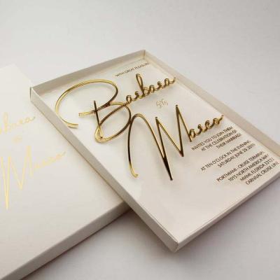 China Custom Luxury Premium Wedding Invitation Card White Laser Cut Exaggerated Acrylic Wedding Invitations Wedding Card Invitations Wholesale for sale