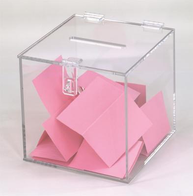 China Modern Acrylic Storage Box Custom Size Acrylic Donation Box for sale