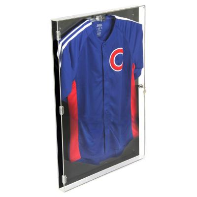 China Customized High Quality Clear Acrylic Frame Modern Tank Top Display Frame T-shirt Display JD-001 for sale