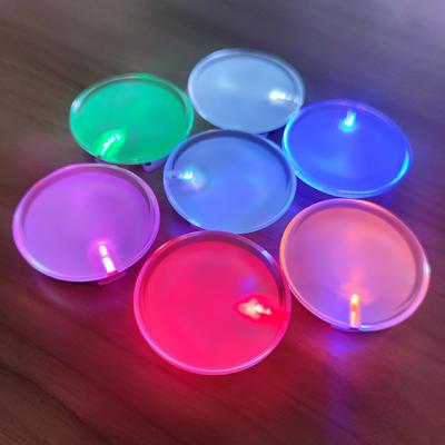 China LED Flasher Flasher Badges Led Custom Acrylic Flasher Plastic Safety Pin Badge Blank Button Badge for sale