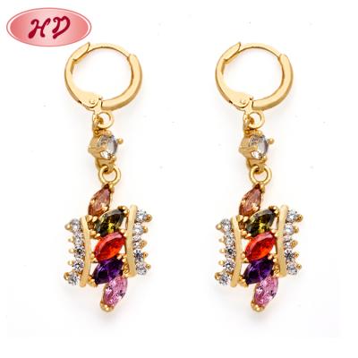 China High Quality Handmade Jewelry Copper Alloy Earrings Round Drop Earrings For Women for sale