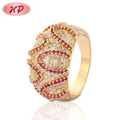 China 2019 new TRENDY wholesale gold plated new gift of 18k style jewelry fashion rings women wedding rings for women for sale