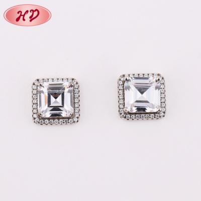 China No Allergic 2018 Fashion Wedding AAA Gold Plated Jewelry Zircon, Rhinestone Platinum Plated Hanging Stud Earrings For Woman for sale