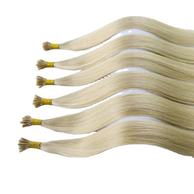 China Silky Straight Wave Elastic Pre Bonded Hair Extensions Remy Virgin Hair Double Drawn Hairs for sale