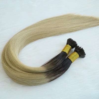 China Silky Straight Wave Virgin T Colored Hair I Tip Russian Keratin Display Remy Hair Extensiones for sale