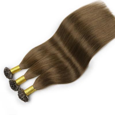 China Customized Color Size Silky Straight Remy Hair Keratin Hair Extension U Tip 100% Curly Curly for sale