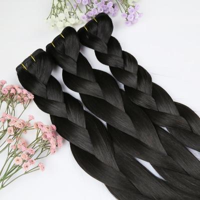 China Remy Keratin Natural Black Virgin Silky Straight Hair Machine Wave 40inch Weft Extensions for sale