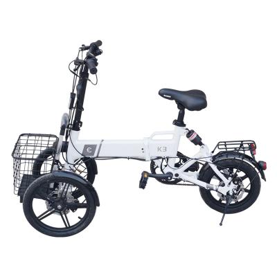 China AERA-K3 Passenger Inverted Folding Electric Three-wheeled Electric Bicycle Scooter Rolleproof for sale