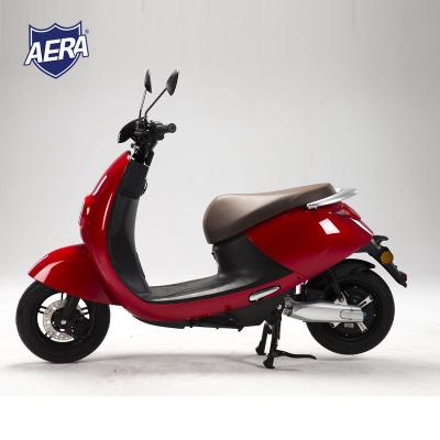 China 2021 EEC AERA-A1 quality red sidecar electric motorcycle with 1200w brushless motor 3.0-10 for sale