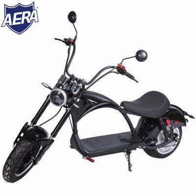 China AERA European Warehouse Electric Scooter Motorcycle EEC COC Citycoco Moped 60V 20Ah 183X41X75cm Lithium Battery for sale