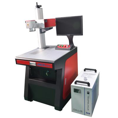 China Best Price 3W 5w Water Cooled UV Laser Marking Machine UV ABS Plastic Card Marking Printer for sale