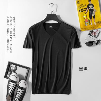 China 2022 New Men's Clothing Anti-Wrinkle Men's Clothing Anti-Wrinkle New Men's T-shirt ice sleeve shirt movement traceless silk short sweats for sale