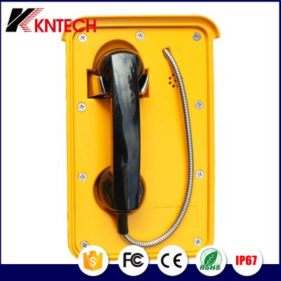 China Waterproof wall-mounted aluminum alloy telephone without keypad for mine KNSP-10,commander telephone，handsfree telephone for sale