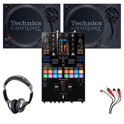 China DJ x2 Pack Technics SL-1210 MK7 + Pioneer DJM-S11 Mixer with Headphones + Cable DJ Mixer for sale