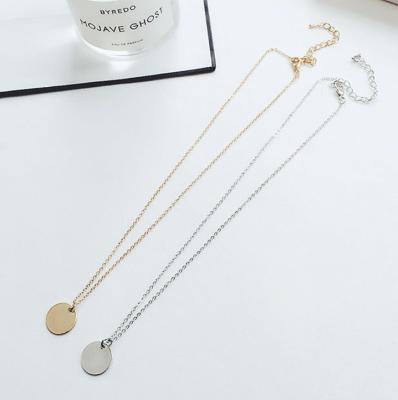 China 100% handmade simple round shape 925 sterling silver necklace and clavicle chain for sale