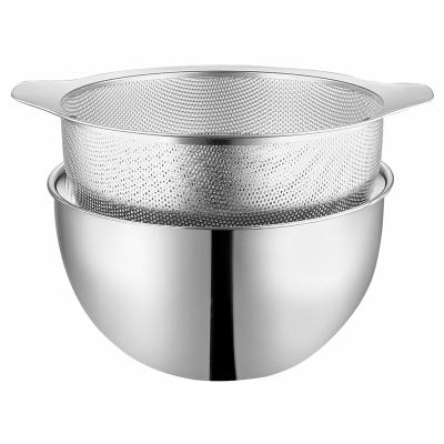 China Hot Sale Best Quality Very Durable Stainless Fruit Salad Bowl Steel Mixing for sale