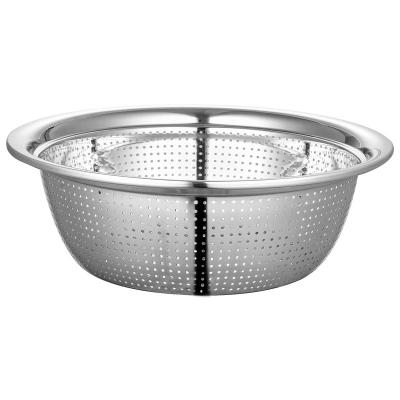 China Factory Directly Wholesale Rose Gold Strainer Steelness Steel Deep Washing 26cm Colander Bowl Set for sale